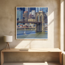 Art Prints of NEW YORK CITY Brooklyn Bridge &amp; Manhattan Skyline