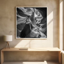 Art Prints of MONOCHROME ANTELOPE CANYON Rock Formation