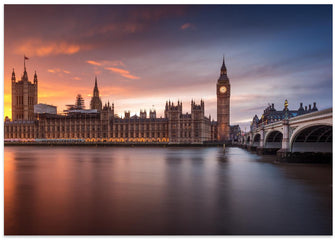 Art Prints of London Palace of Westminster Sunset