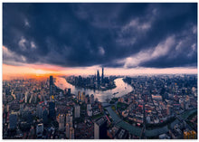 Art Prints of Shanghai in the cloud