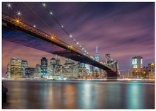 Art Prints of Brooklyn Bridge at Night