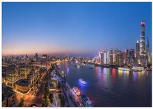 Art Prints of The Blue Hour in Shanghai