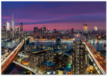 Art Prints of Manhattan skyline during beautiful sunset