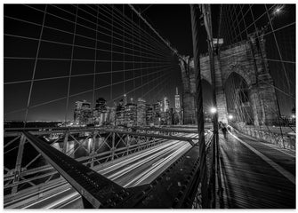 Art Prints of Brooklyn bridge lights