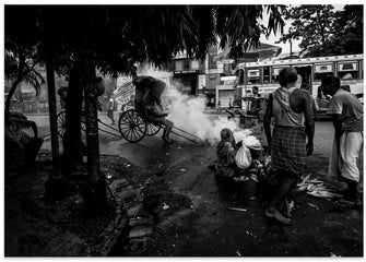 Art Prints of Streets of Colcatta - India