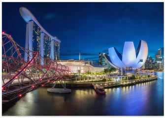 Art Prints of Singapore - Marina Bay Panorama