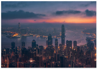 Art Prints of Sunrising Hong Kong