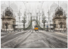 Art Prints of Yellow Tram - Budapest