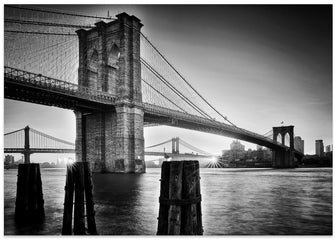 Art Prints of Brooklyn Bridge - sunrise