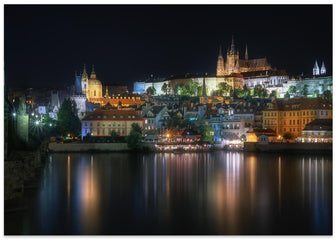 Art Prints of Prague at night