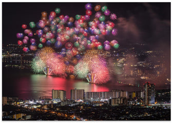 Art Prints of Lake Biwa fireworks