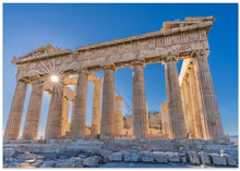 Art Prints of The Acropolis of Athens and Helios (Sun)