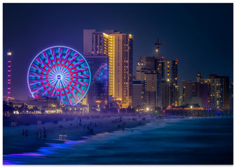 Art Prints of Summer Evening at the Beach