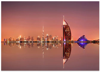 Art Prints of Night color of Dubai