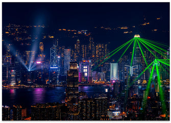 Art Prints of Victoria Harbour Light Show