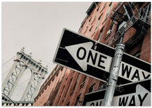 Art Prints of Manhattan Bridge One Way