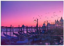 Art Prints of Sunset Venice, peaceful gondola