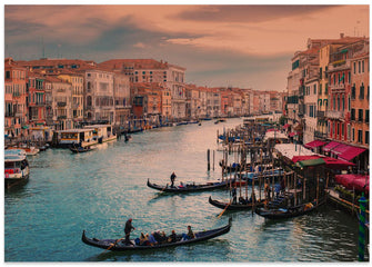 Art Prints of Grand channel Venice on sunset