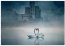 Canvas Art Print Windsor Castle and Swan