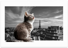 Art Prints of The Eiffel Cat