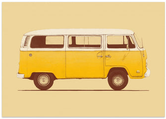 Art Prints of Yellow Van