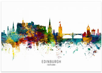 Art Prints of Edinburgh Scotland Skyline