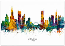 Art Prints of Chicago Illinois Skyline