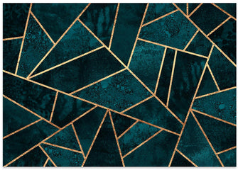 Art Prints of Deep Teal Stone