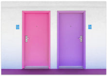 Art Prints of Pink and Purple Doors at the Saguaro