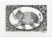 Art Prints of Walking Elephant