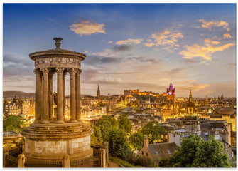 Art Prints of Magical sunset over Edinburgh