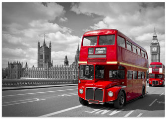 Art Prints of Red Buses in London