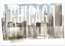 Art Prints of CHICAGO Skyline | Vintage