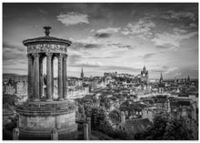 Art Prints of Edinburgh evening mood - Monochrome