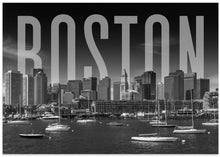 Art Prints of BOSTON Skyline Monochrome