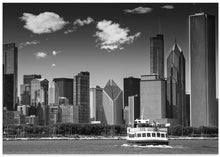 Art Prints of CHICAGO Monochrome Skyline