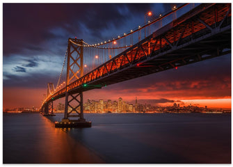 Art Prints of Fire over San Francisco