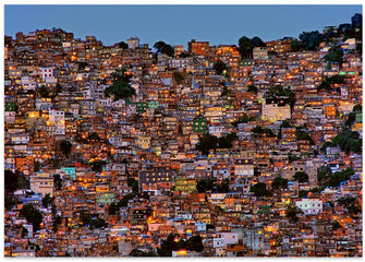 Art Prints of Nightfall in the Favela da Rocinha