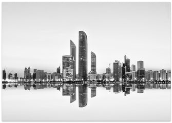 Art Prints of Abu Dhabi Urban Reflection