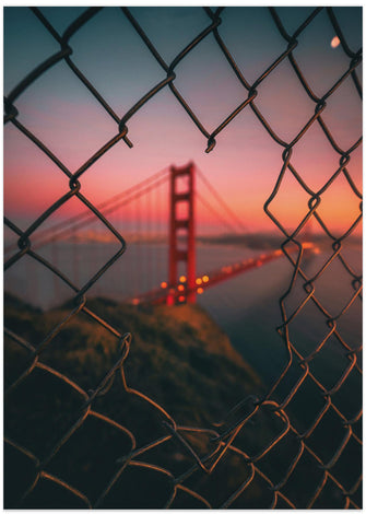 Art Prints of Golden Gate Caged