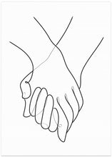 Art Prints of Holding Hands Lines