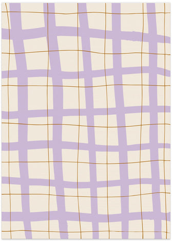 Art Prints of Lilac Grid