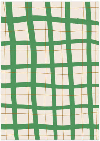 Art Prints of Green Grid