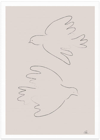 Art Prints of Two Doves