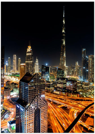 Art Prints of The night life of Dubai.