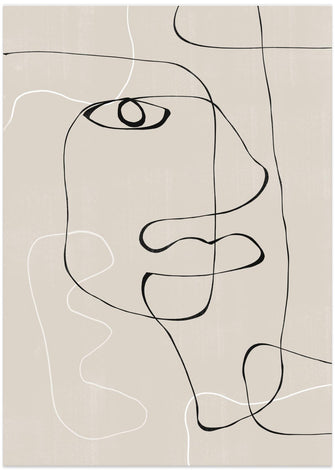 Art Prints of Abstract Face No1.