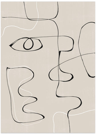 Art Prints of Abstract Face No2.