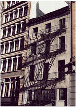 Art Prints of New York City Fire Escapes