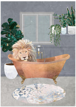 Canvas Art Print Leo Lion in Copper Bath