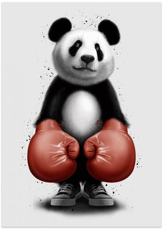 Canvas Art Print PANDA BOXER